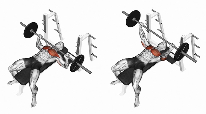 Flat bench press