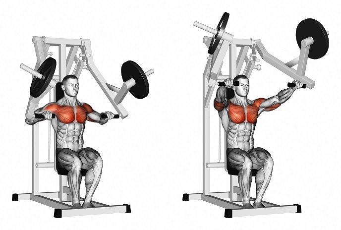 Incline chest press