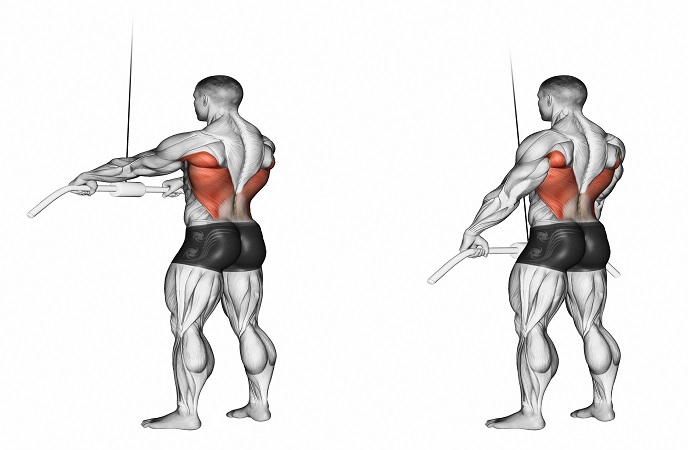 Straight arm pulldown